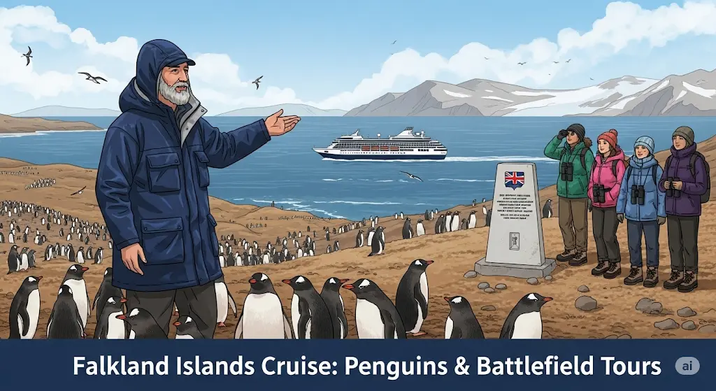 Falkland Islands Cruise: Penguins & Battlefield Tours