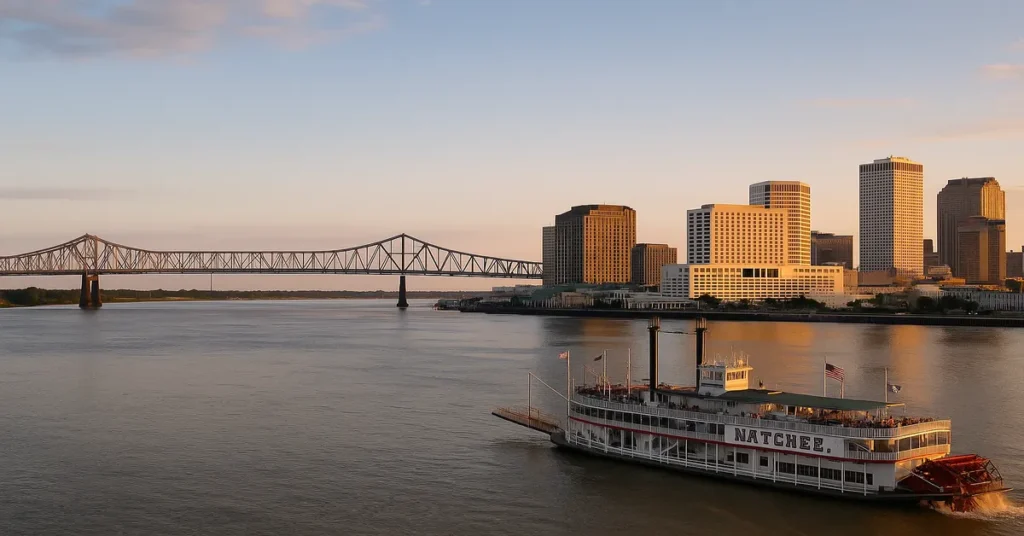 Complete Map of Mississippi: New Orleans Jazz & Mark Twain's Story